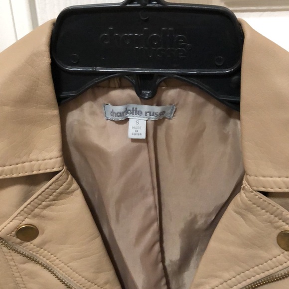 Charlotte Russe Cropped Faux Leather Jacket (EUC) - Picture 3 of 3